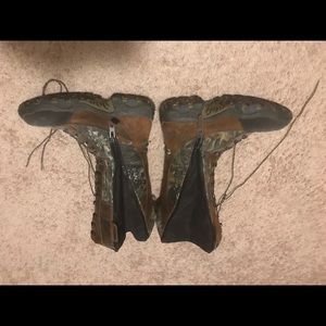 Rocky camo,  lace and zip up snake boots size11.5